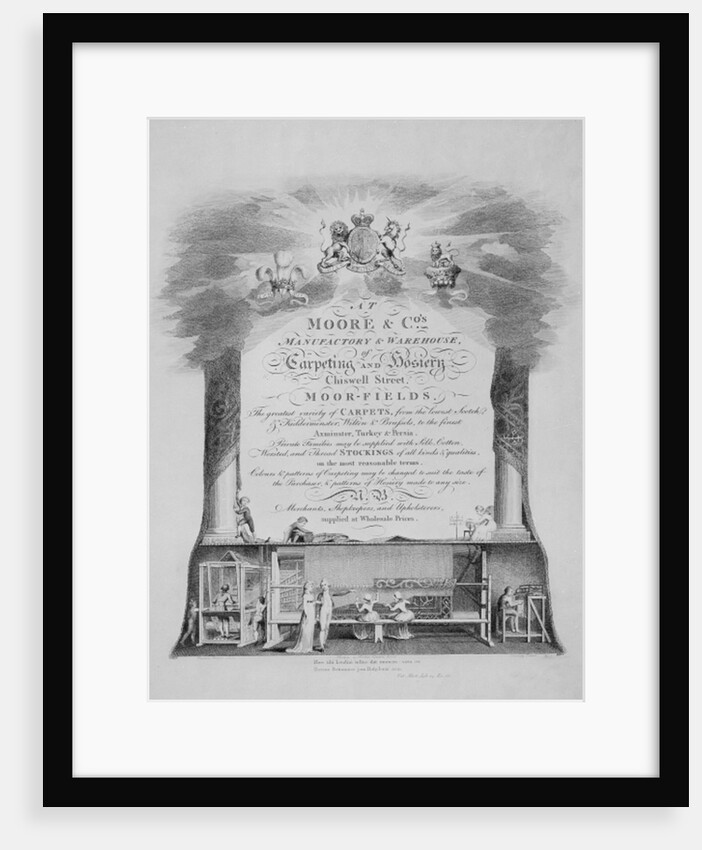 Moore & Co. Trade Card by English School
