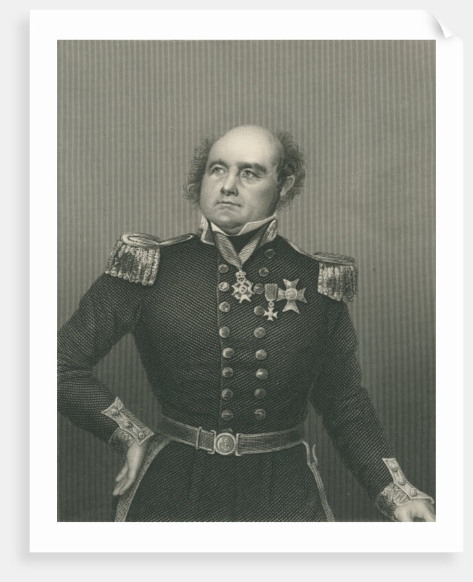 Sir John Franklin engraved by D.J. Pound from a photograph by John Jabez Edwin Paisley (after) Mayall