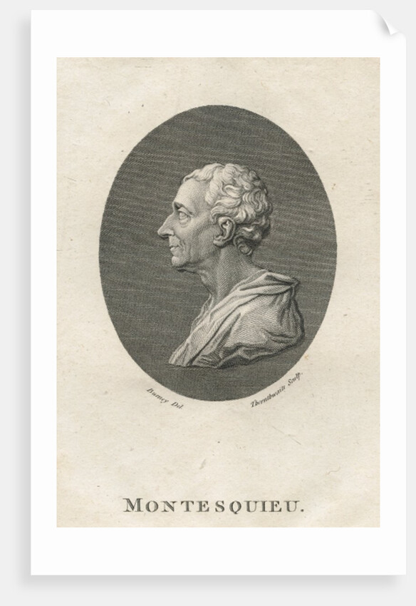Charles Louis de Secondat, Baron de Montesquieu by English School