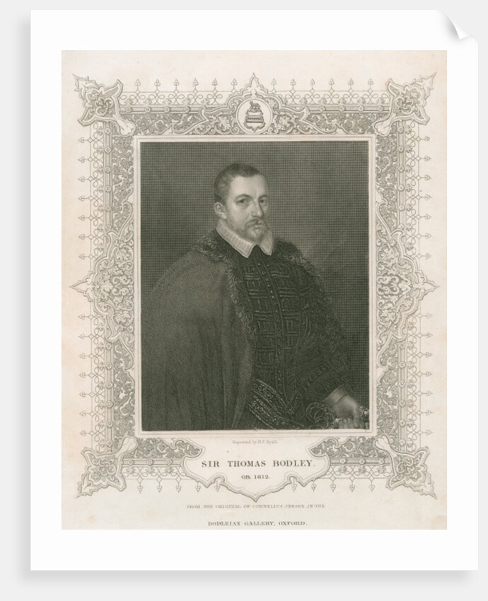 Portrait of Sir Thomas Bodley by Henry Thomas (after) Ryall