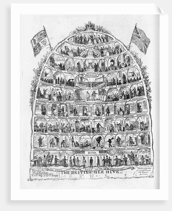 The British Beehive, 1867 by George Cruikshank