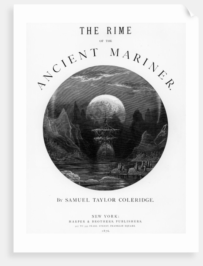 Title page from 'The Rime of the Ancient Mariner' by S.T. Coleridge, published by Harper & Brothers, New York, 1876 by Gustave Dore