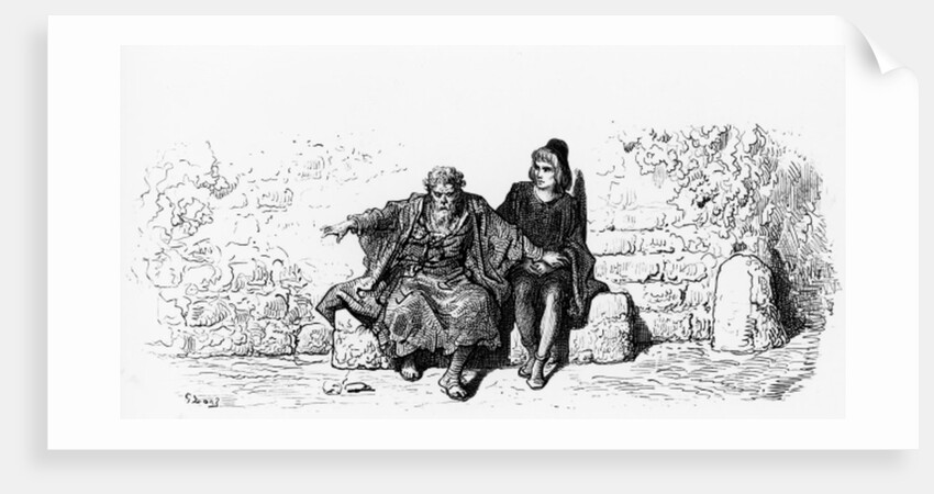 The Ancient Mariner with the Wedding Guest by Gustave Dore