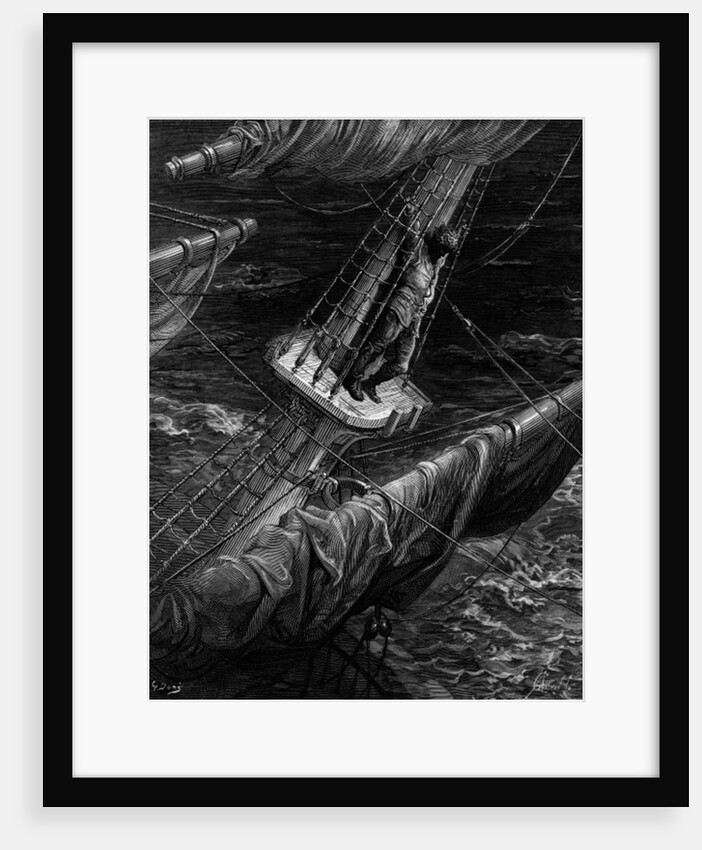 The Mariner regrets his shooting of the Albatross by Gustave Dore