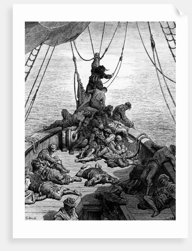 The sailors becalmed and tormented by thirst by Gustave Dore