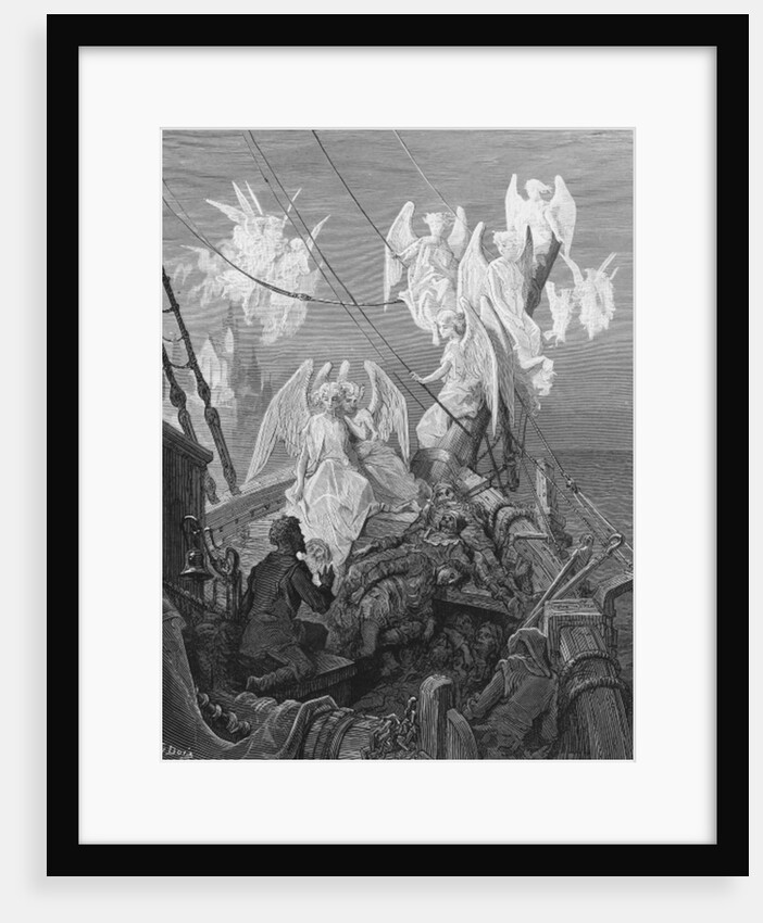 The mariner sees the band of angelic spirits by Gustave Dore