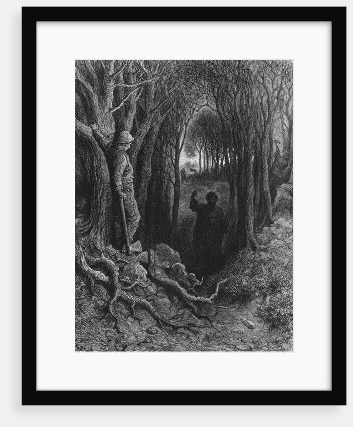 The Mariner has been condemned to travel unceasingly from country to country by Gustave Dore