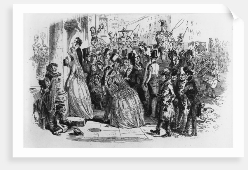 Coming home from church by Hablot Knight Browne