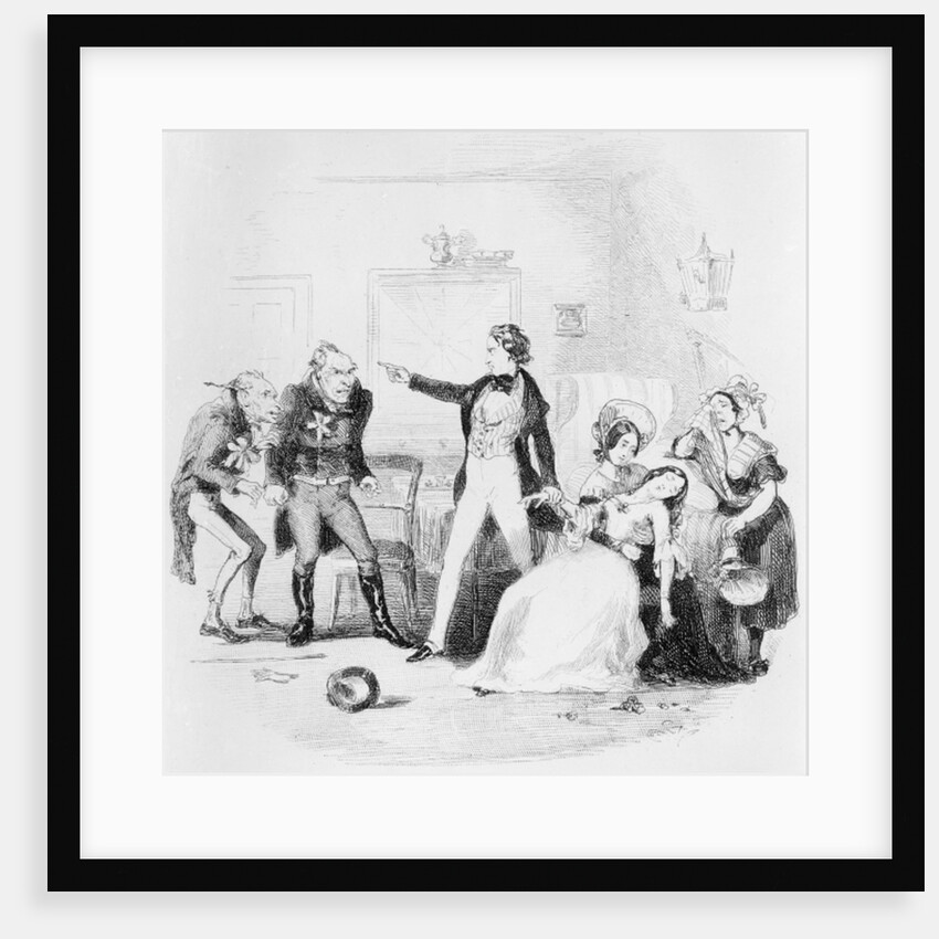 Illustration for Charles Dickens' Nicholas Nickleby, 1839 by Hablot Knight (1815-92) Browne