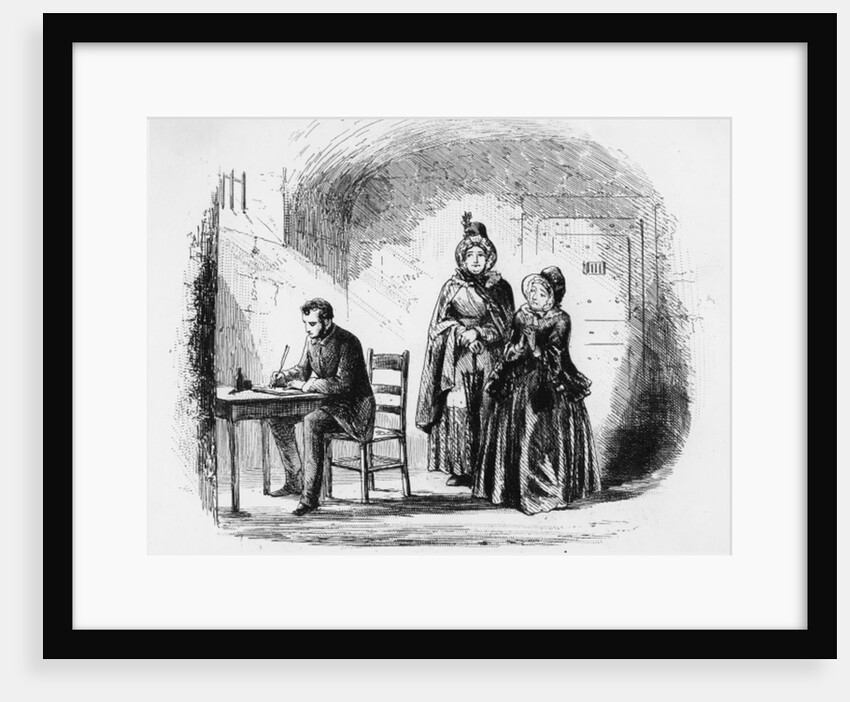 Mrs. Bagnet returns from her expedition by Hablot Knight Browne