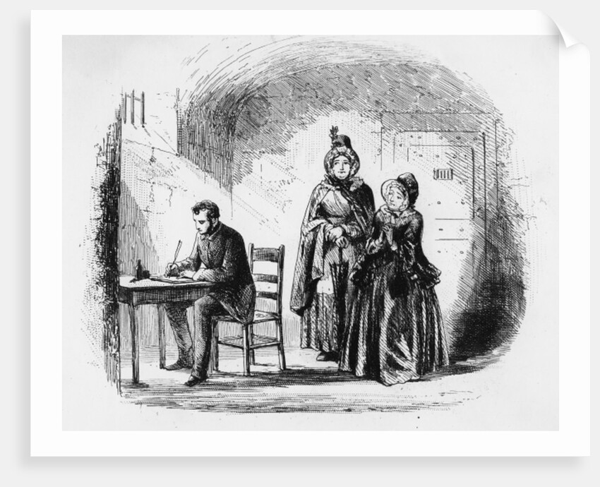 Mrs. Bagnet returns from her expedition by Hablot Knight Browne