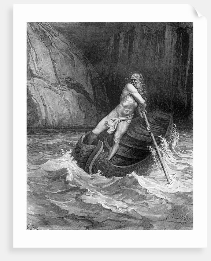Charon, the Ferryman of Hell by Gustave (after) Dore