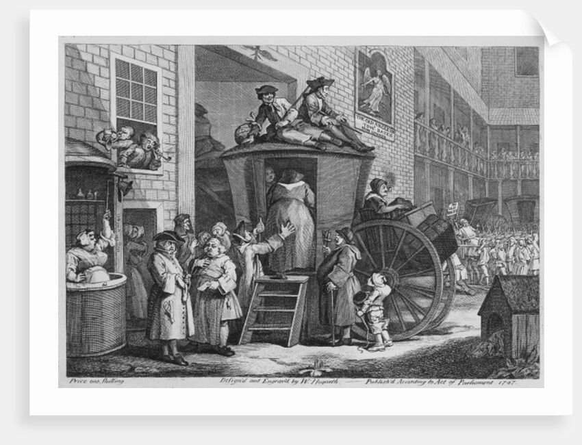 Country Inn Yard, 1747 by William Hogarth