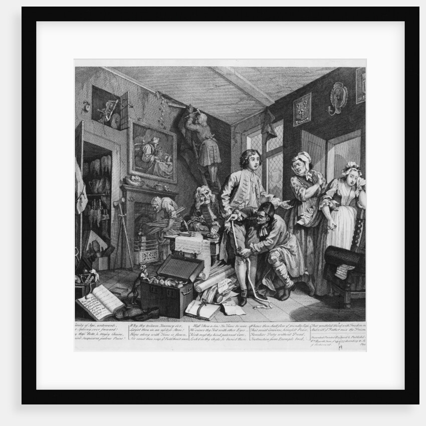Scene I: The Rake Taking Possession of his Estate, 1735 by William Hogarth