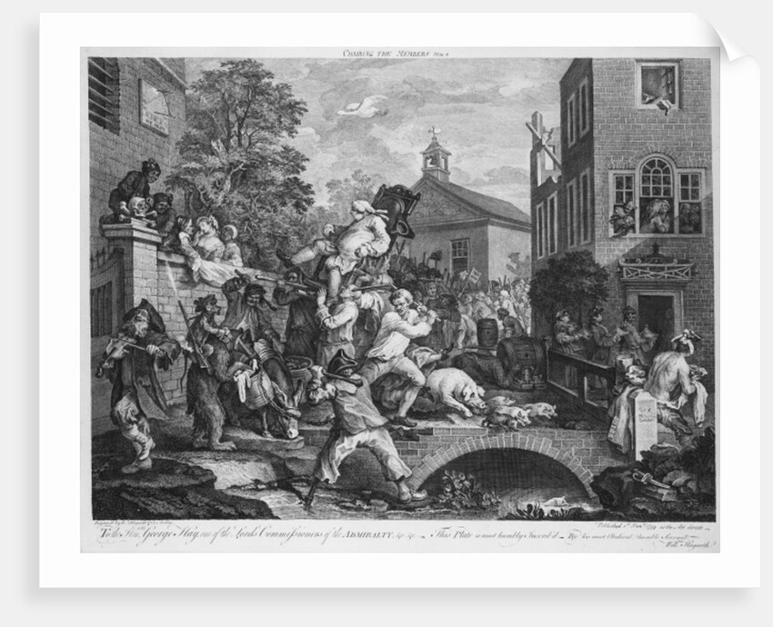 Chairing the Member, 1758 by William Hogarth