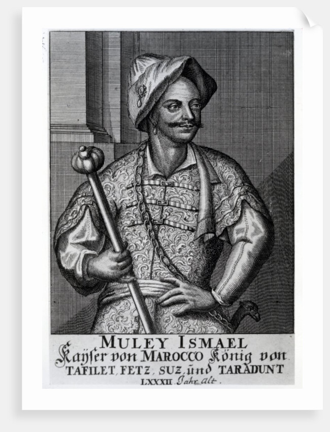 Moulay Ismail Ibn Sharif, 1719 by German School