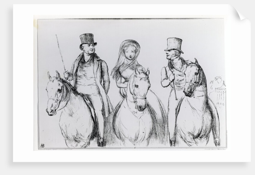 Queen Victoria, Lord Melbourne and Lord Russell by English School