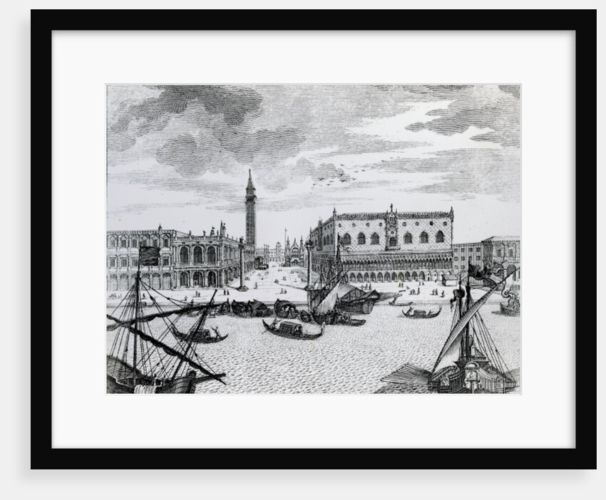 View of Piazza San Marco from the Bacino, Venice by Francesco Zucchi