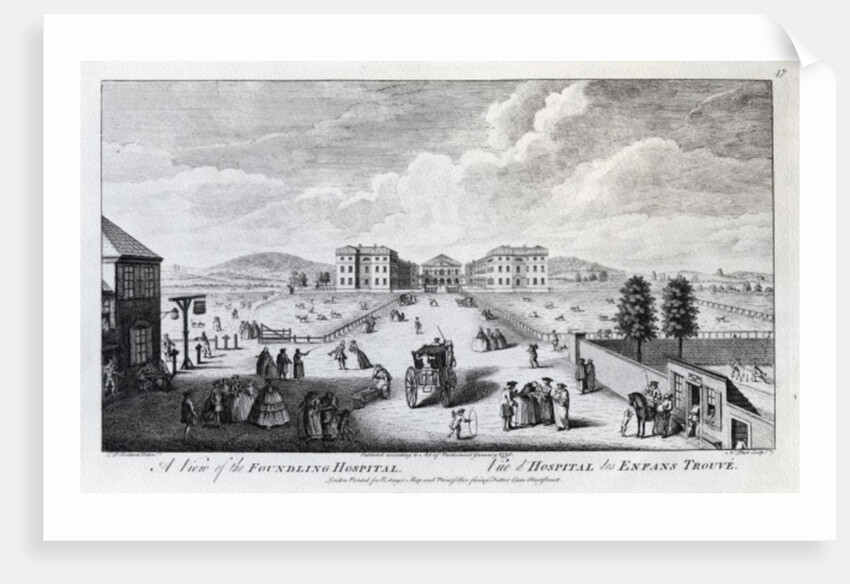 A View of the Foundling Hospital by Louis Philippe Boitard