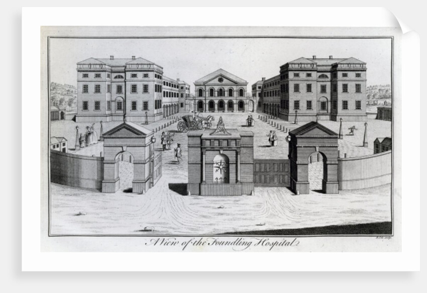 A View of the Foundling Hospital, 1756 by Benjamin Cole