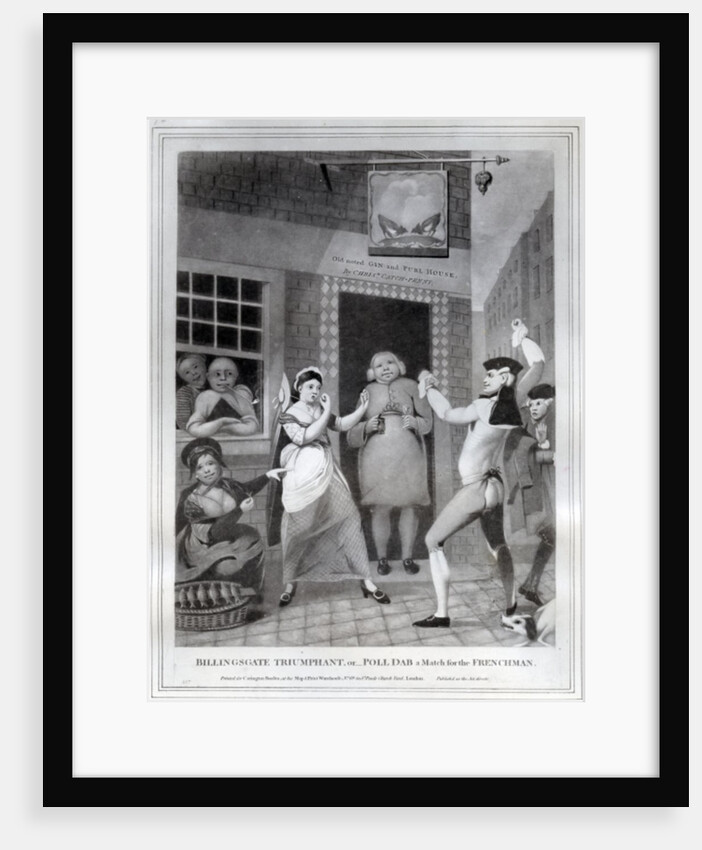 Billingsgate Triumphant, or- Poll Dab a Match for the Frenchman, 1775 by English School