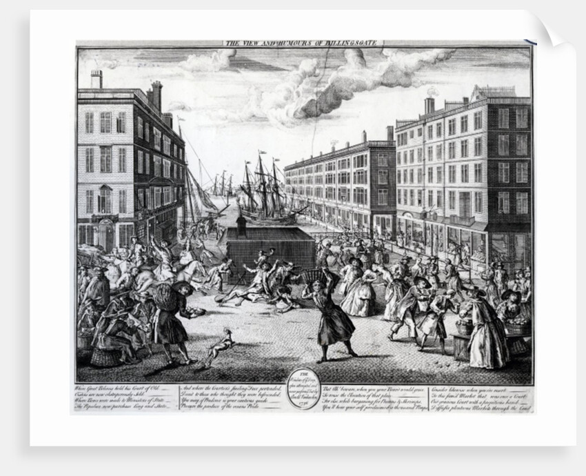 The View and Humours of Billingsgate, 1736 by Arnold van Haecken