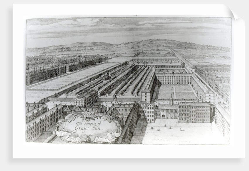 The Prospect of Grays Inn, 1720 by English School