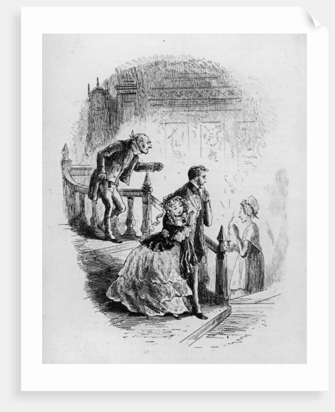 Flora's tour of inspection by Hablot Knight (1815-92) Browne