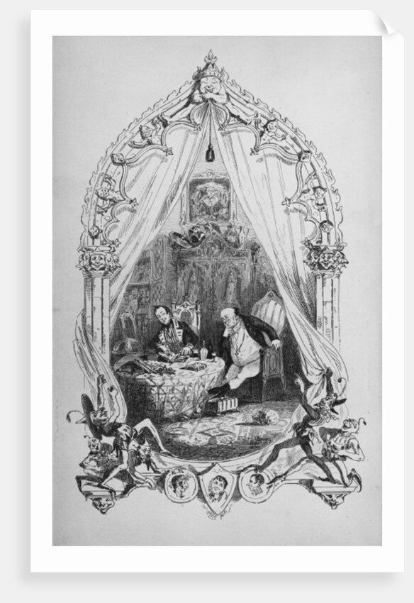 Illustration from `The Pickwick Papers' by Charles Dickens, published 1837 by Hablot Knight Browne