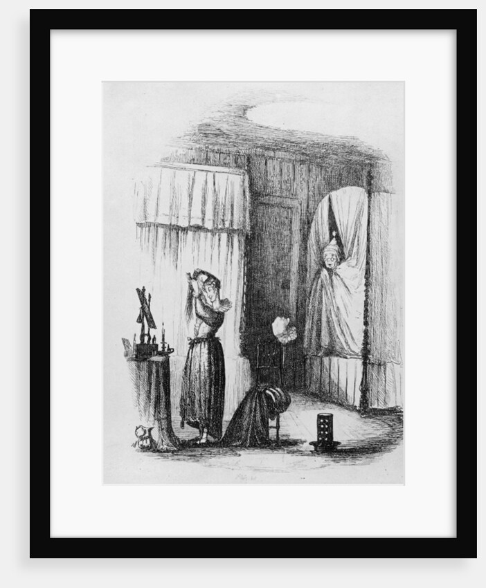 The Middle-Aged Lady in the Double-Bedded Room by Hablot Knight (1815-92) Browne