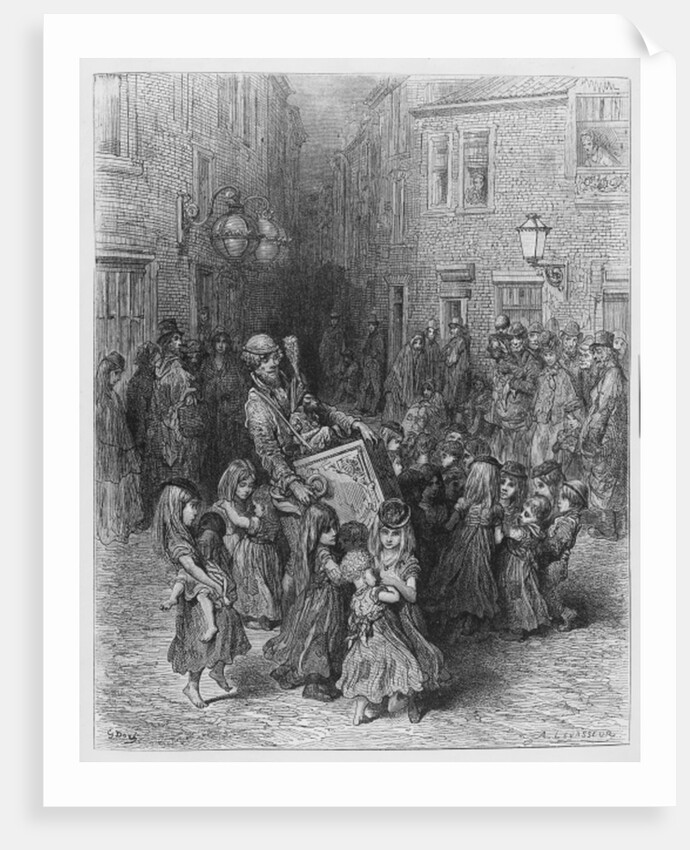 The Organ in the Court by Gustave Dore