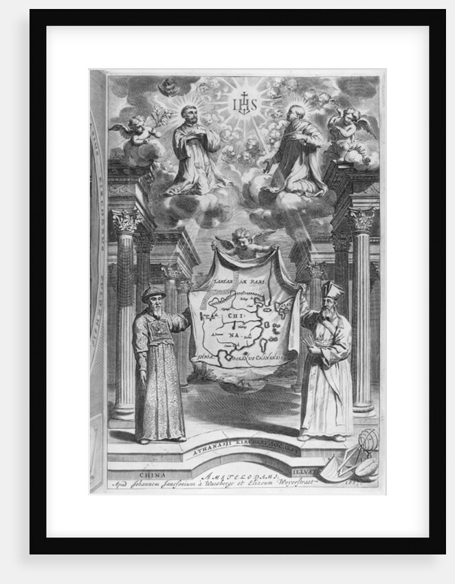 Frontispiece to 'China Monumentis' by Athanasius Kircher, 1667 by German School