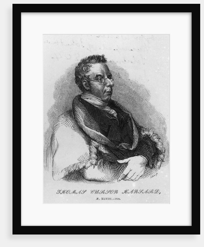 Thomas Curson Hansard, 1824 by English School