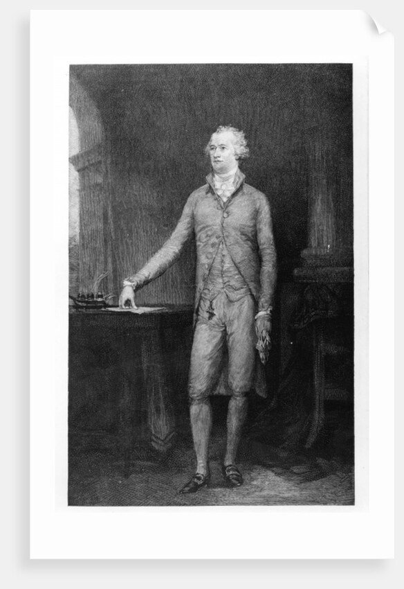 Alexander Hamilton, after the painting of 1792 by John (after) Trumbull