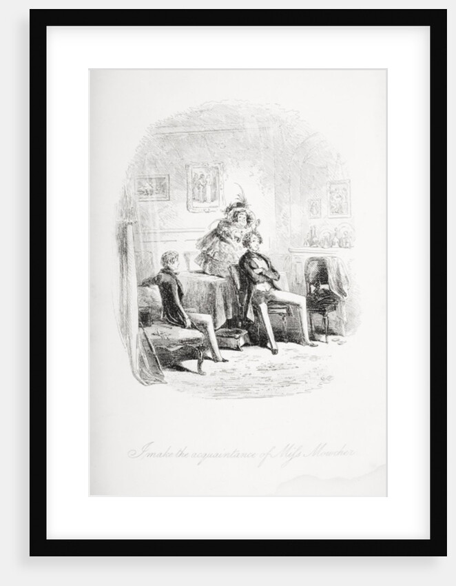 I make the acquaintance of Miss. Mowcher by Hablot Knight (1815-92) Browne