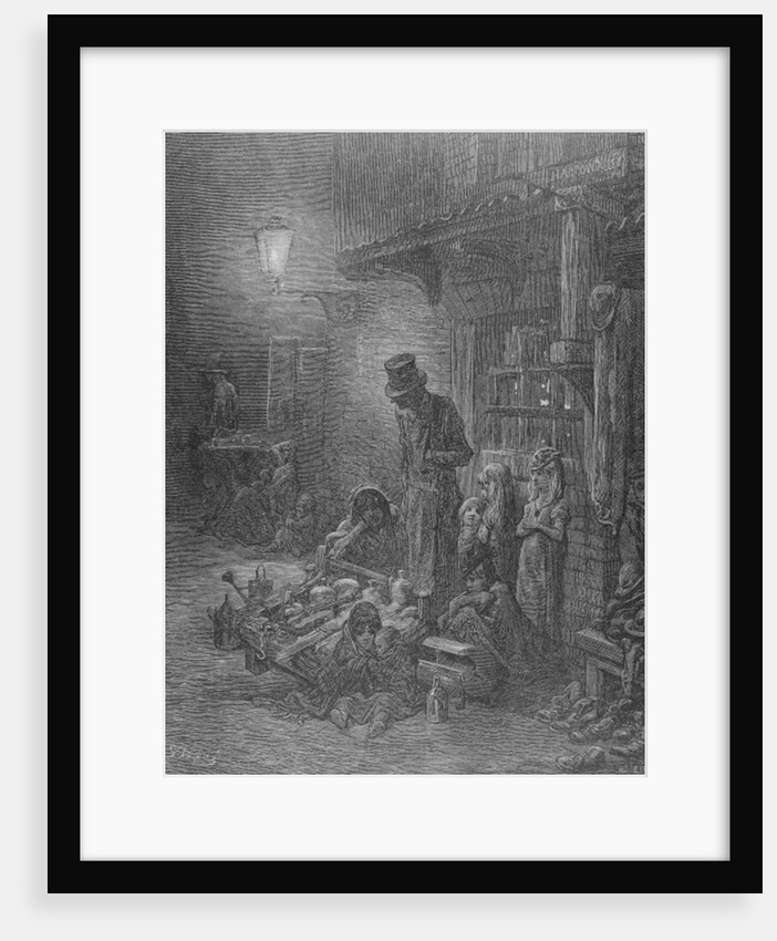 Wentworth Street, Whitechapel by Gustave (after) Dore