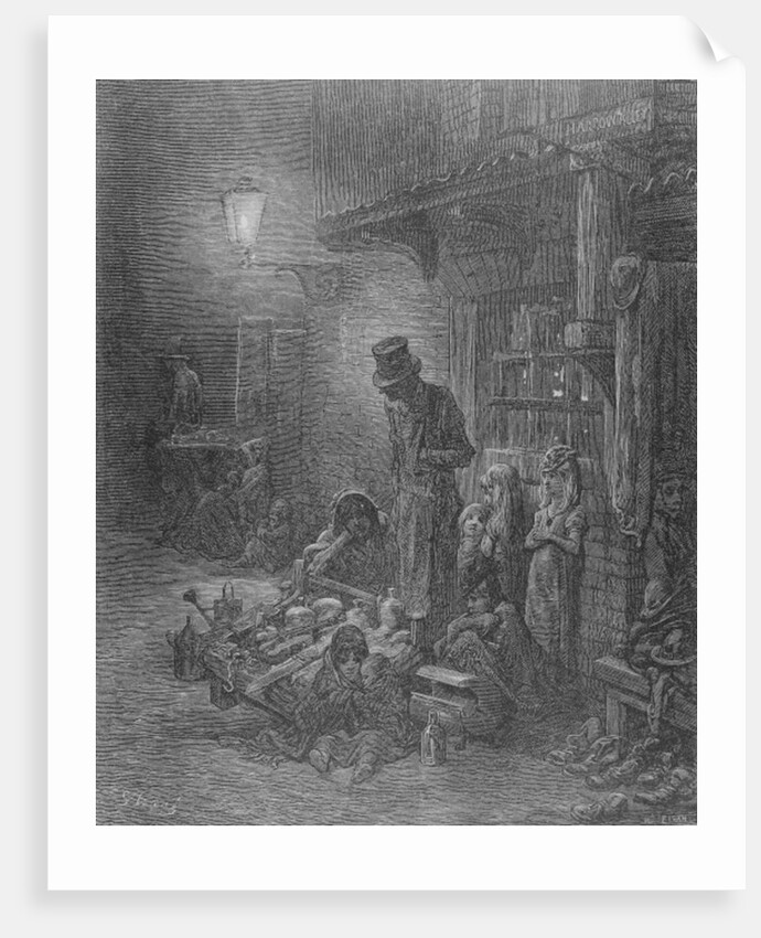 Wentworth Street, Whitechapel by Gustave (after) Dore