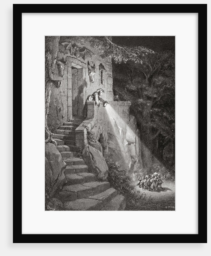 The Dwelling of the Ogre, engraved by Heliodore Joseph Pisan c.1868 by Gustave (after) Dore