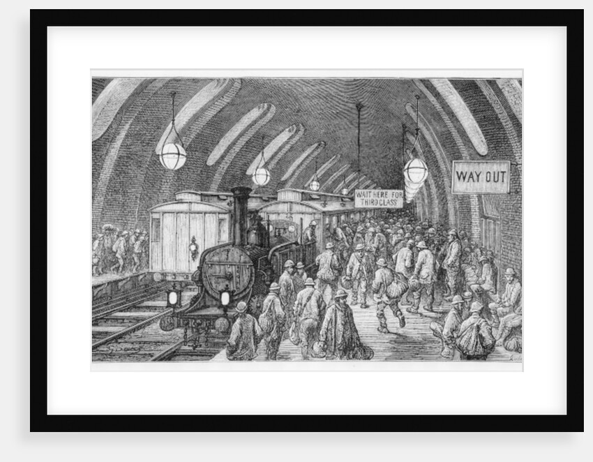 The workmen's train, 1872 by Gustave Dore