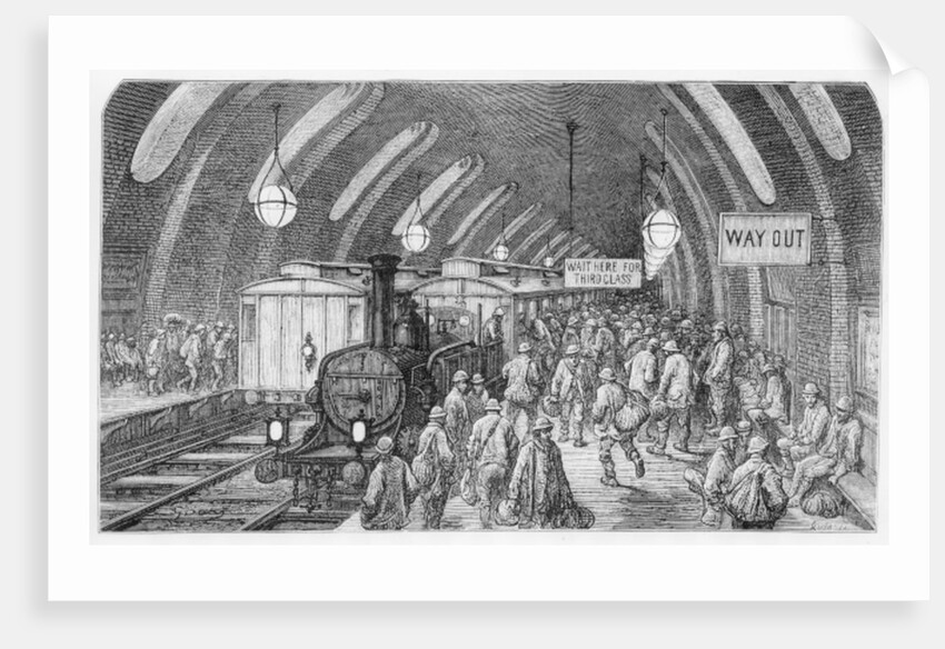 The workmen's train, 1872 by Gustave Dore
