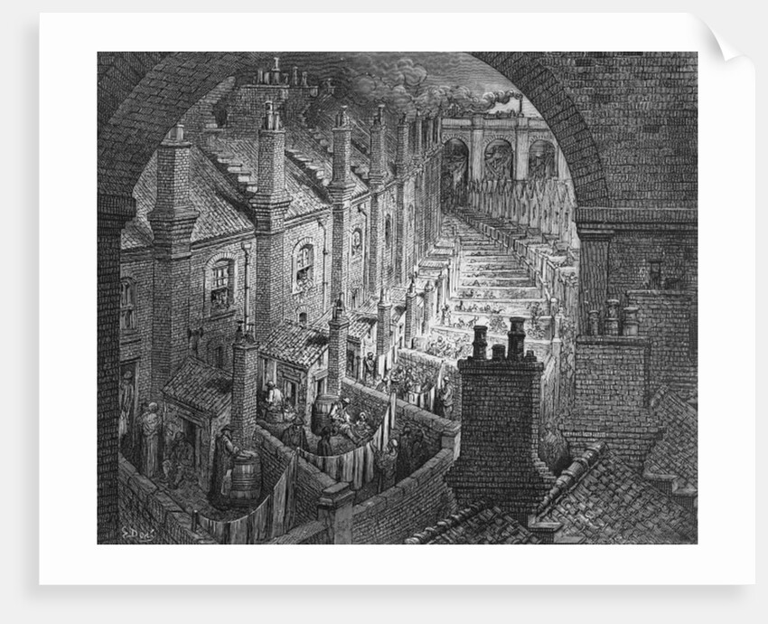 Over London - By Rail by Gustave (after) Dore