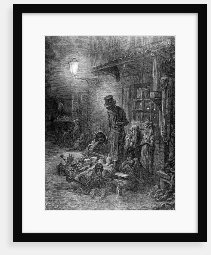 Off Billingsgate, view of Harrow Alley by Gustave Dore
