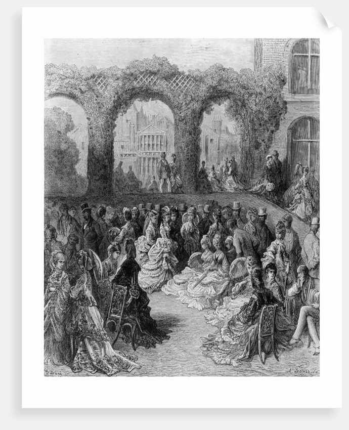 Holland House - A Garden Party by Gustave (after) Dore
