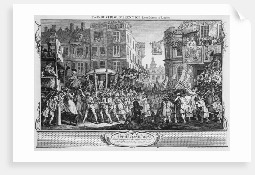 he Industrious 'Prentice Lord Mayor of Londo by William Hogarth