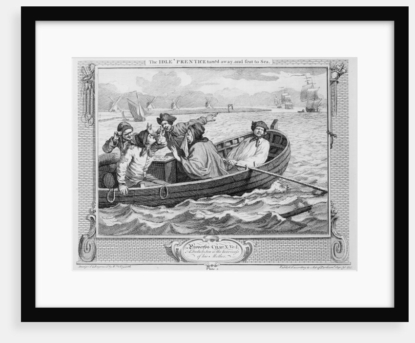 he Idle 'Prentice Turned Away and Sent to Se by William Hogarth