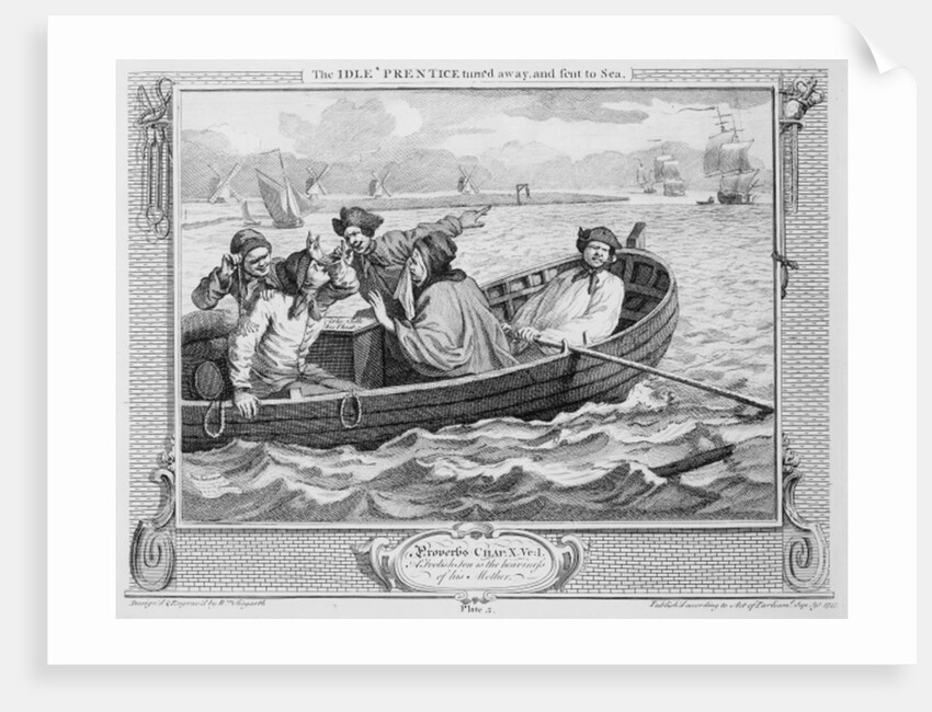 he Idle 'Prentice Turned Away and Sent to Se by William Hogarth