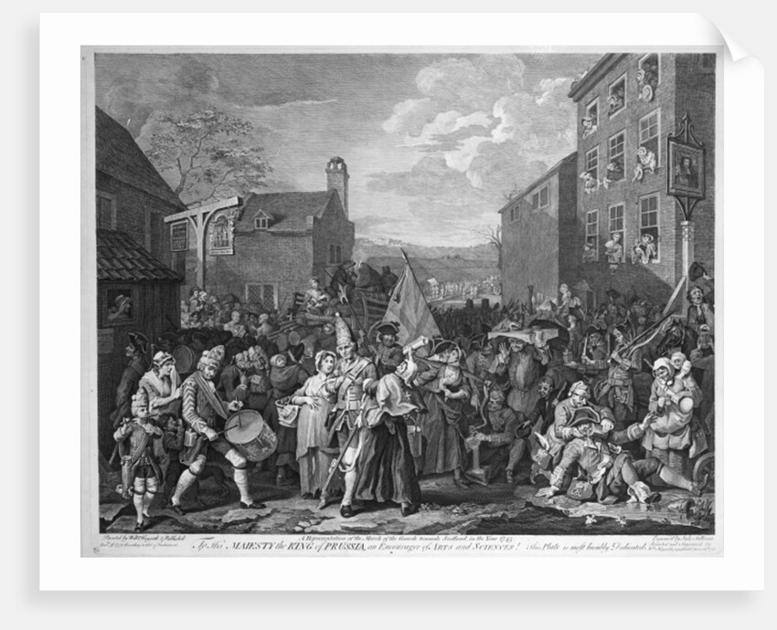 A Representation of the March of the Guards towards Scotland in the Year 1745, published 1750 by William Hogarth