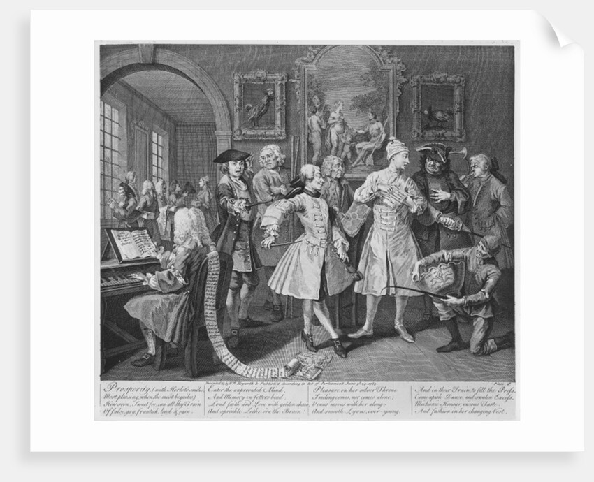 Scene II: The Rake's Levee, 1735 by William Hogarth