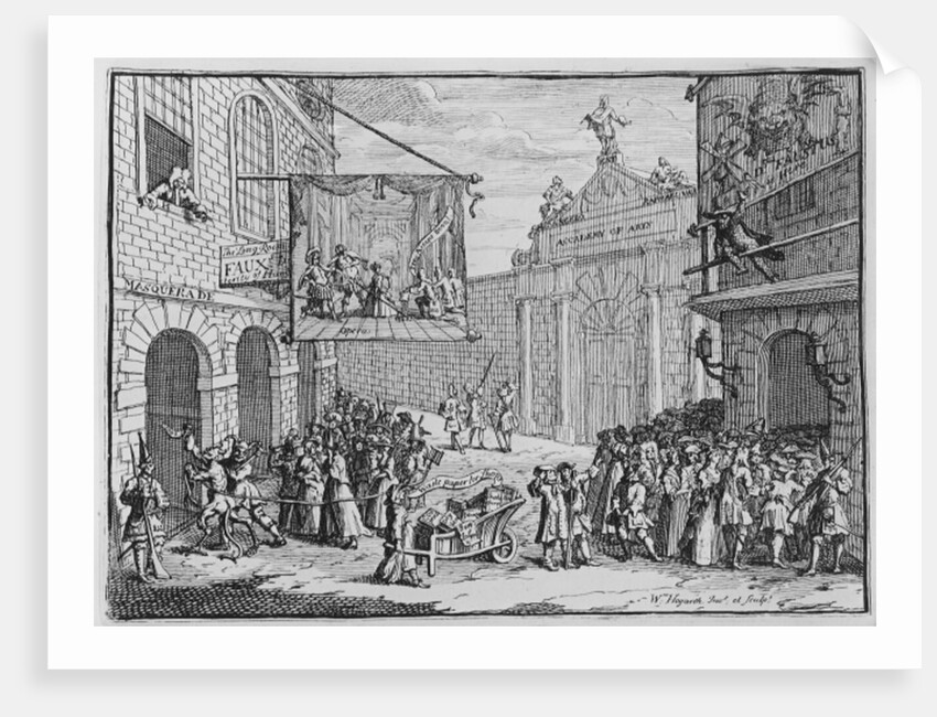 Masquerades and Operas, Burlington Gate, 1724 by William Hogarth