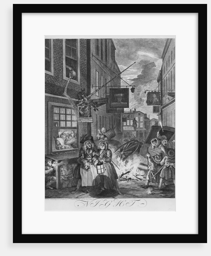 Times of the Day, Night, 1738 by William Hogarth